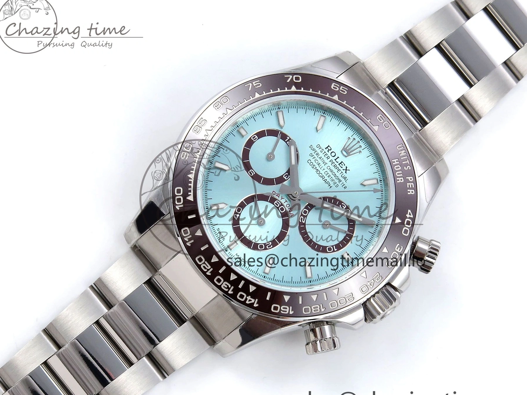 MiroTime 0303 Daytona 126506 QF 1:1 Best Edition Ice Blue Dial Lume Marker on SS YG Braclet SH4131 V TopPick 1272